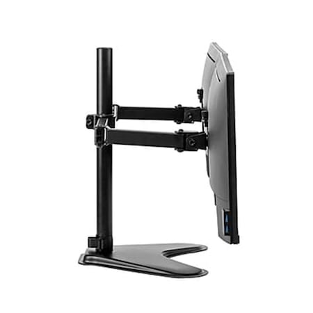 Proplus 30 in. Professional Series Freestanding Dual Horizontal Monitor Arm, Black PR529862